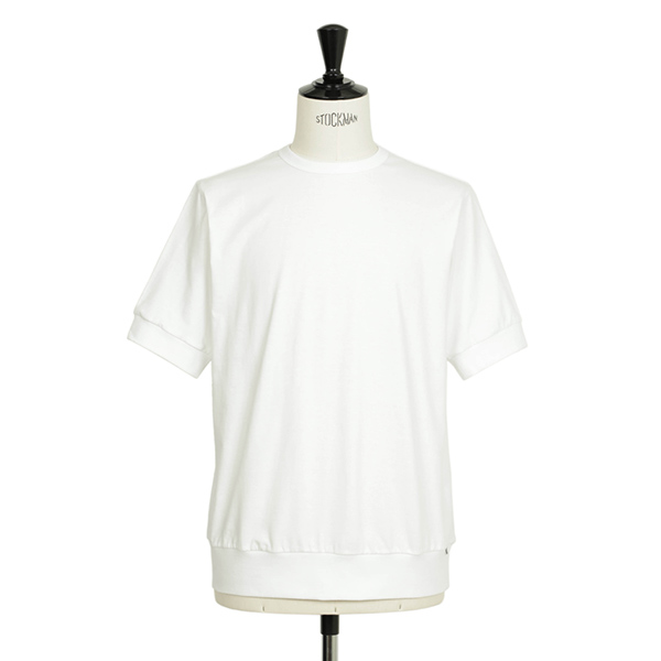 ANTICIPO アンティーチポ カットソー クルーネック リブ 半袖 コットン